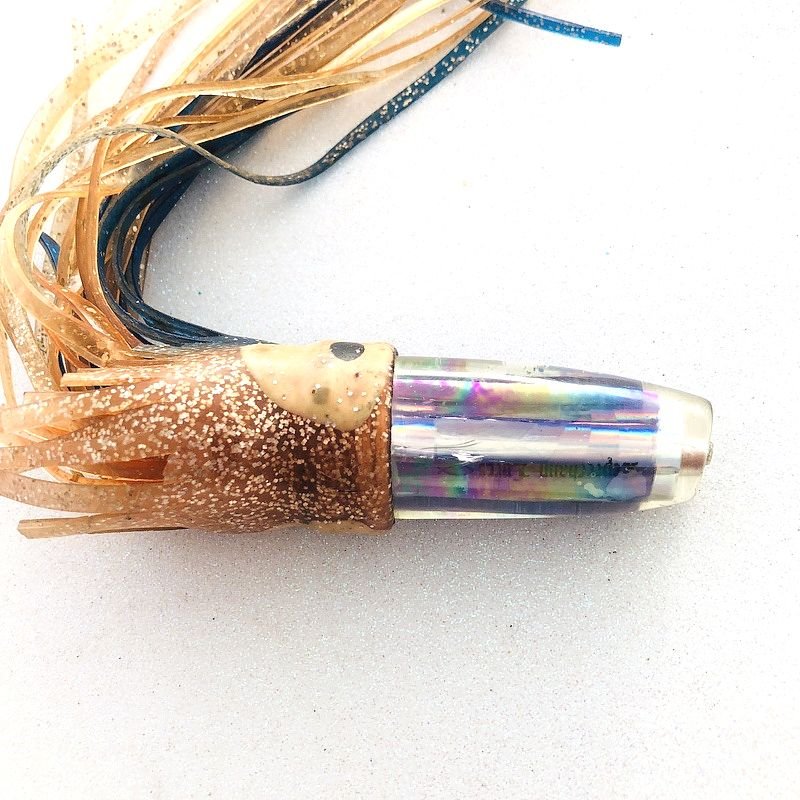 Leprechaun Lures-Make the Fish Curious! Leprechaun Lures 9&quot; Chopped Bullet? Bill Rash Skirted - Used-Used Lures