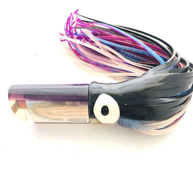 Maker Unknown-Light Tackle 10&quot; Tube Purple Mirror - Pre-owned-Used Lures