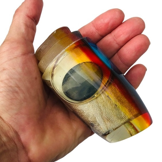 Marlin Magic Lures Big Dog  14"  Plunger Lai Skin Vintage Offshore Trolling Lure Used