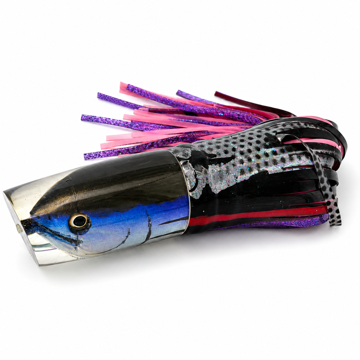 Alii Kai Lures Nifty 50 Fish Head 14” Skirted 8.2 oz|  Like New