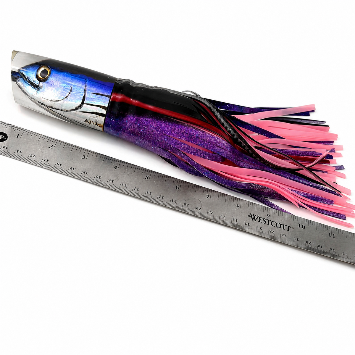 Alii Kai Lures Nifty 50 Fish Head 14” Skirted 8.2 oz|  Like New