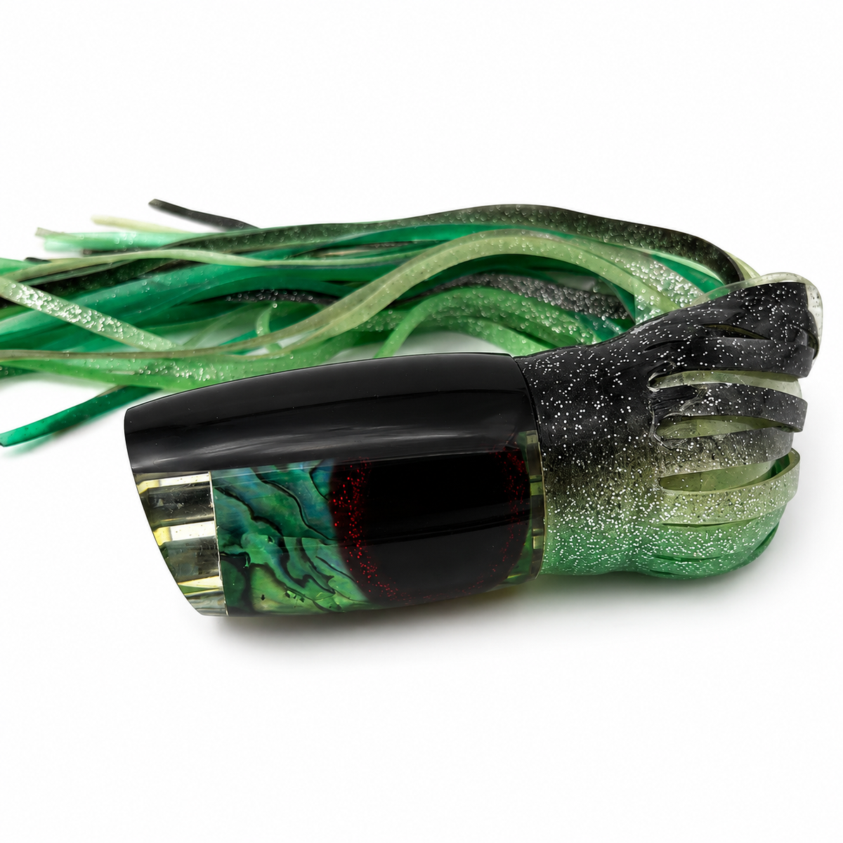 Alii Kai Lures Plunger 5-Jet Green 14” Heavy 11.5 oz  | As Is