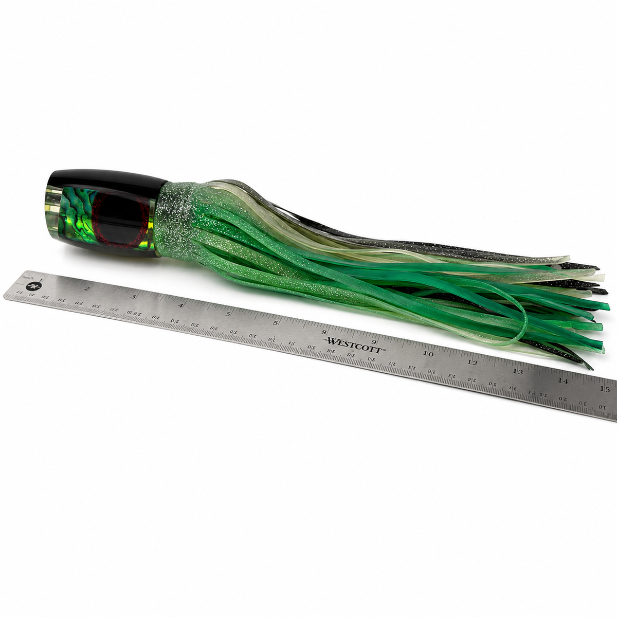 Alii Kai Lures Plunger 5-Jet Green 14” Heavy 11.5 oz  | As Is
