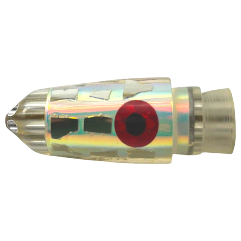 New Old Stock! Ali'i Kai Lures 9" Bullet  6-Jet - Cracked Mirror, Rainbow - New