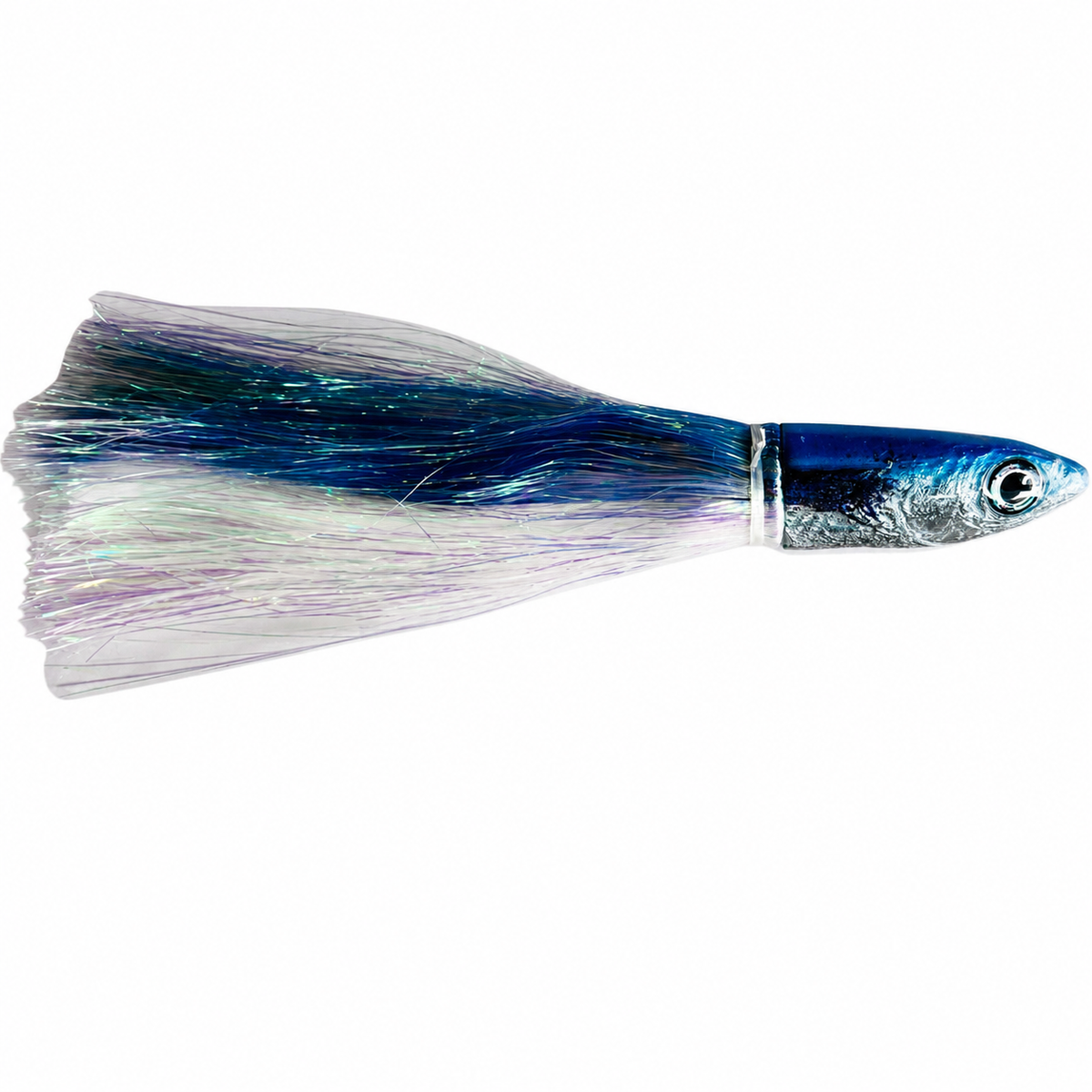 Alii Kai Lures Malolo 12” Fish Head Skirted Flashabou 7.5 oz New