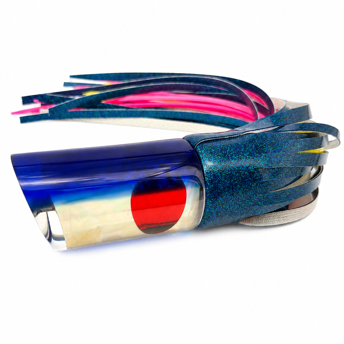 Bomboy Lures 1041 Blue & Grander Green 14" Tube Grander Catcher! - Skirted New