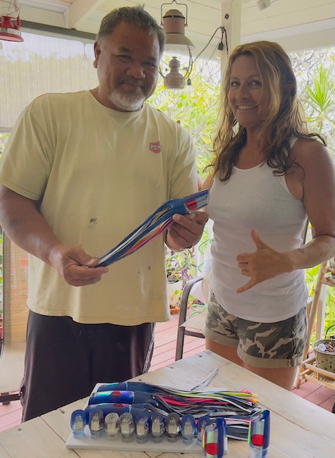 Bomboy Lures "the BABY Bomb catches everything!"  Blue 9” Bullet  4.5 oz - Pre Owned