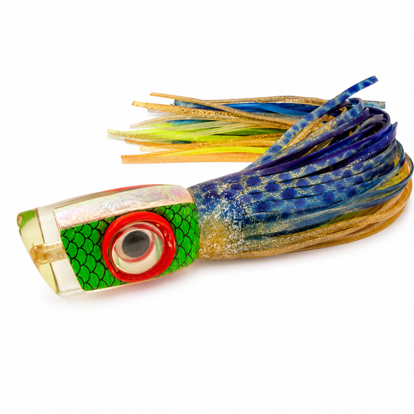 Dennis Braid Lures 10” Green Plunger Skirted Vintage Used - Big Game ...