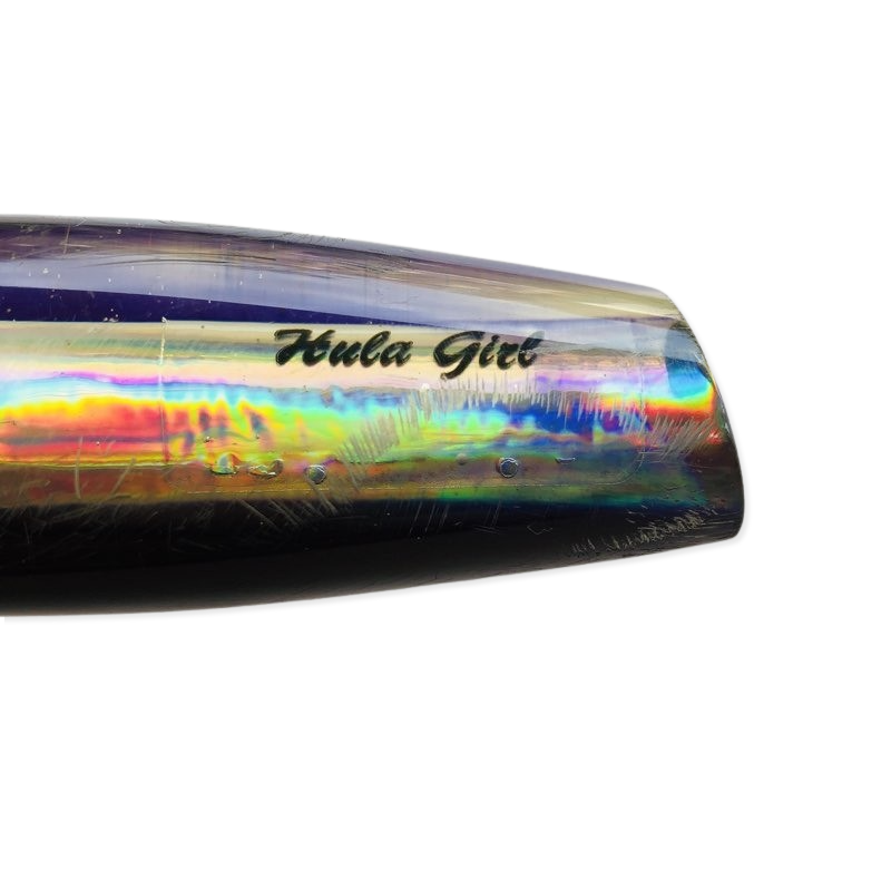 Hula Girl Lures Vintage Purple Straight Runner Bill Rash  Skirted - Used