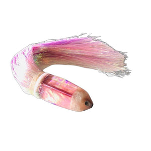 Ali'i Kai Lures - Strawberry Pearl  9 " LEGEND - Jetted  Bullet - Skirted Flashabou - Pre-owned