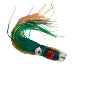 Hana Pa'a Lures 9" Slant Plunger  Green-Blue Battle Strikes  4.8 oz - Used