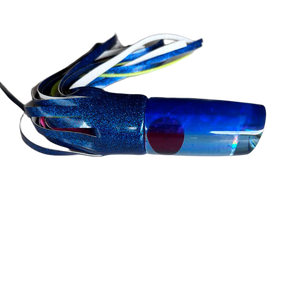 Bomboy Lures 14"  Blue Straight Runner The Destroyer  Vinyl Skirted - New