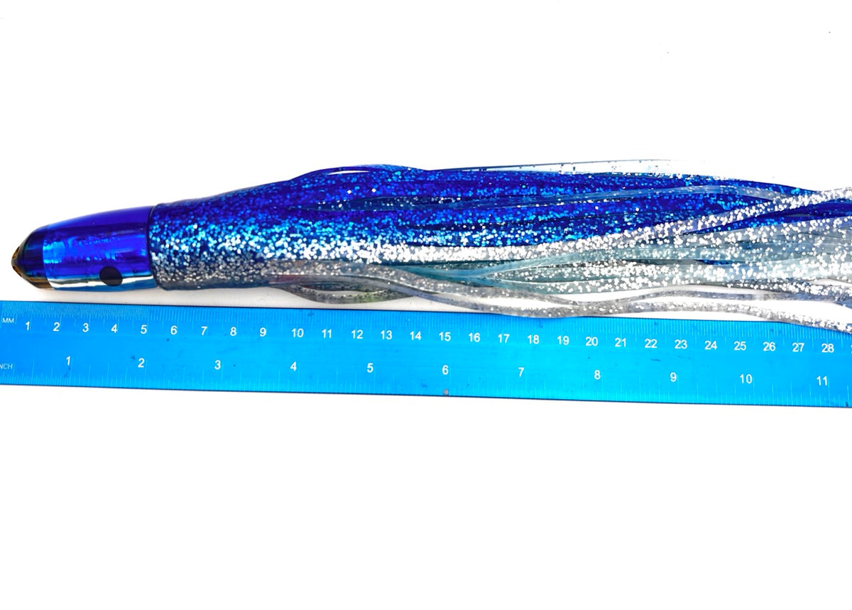 🔥 Ali'i Kai Lures  - Ahi Tuna Lure 6 Jet  9" Blue Bullet Skirted New