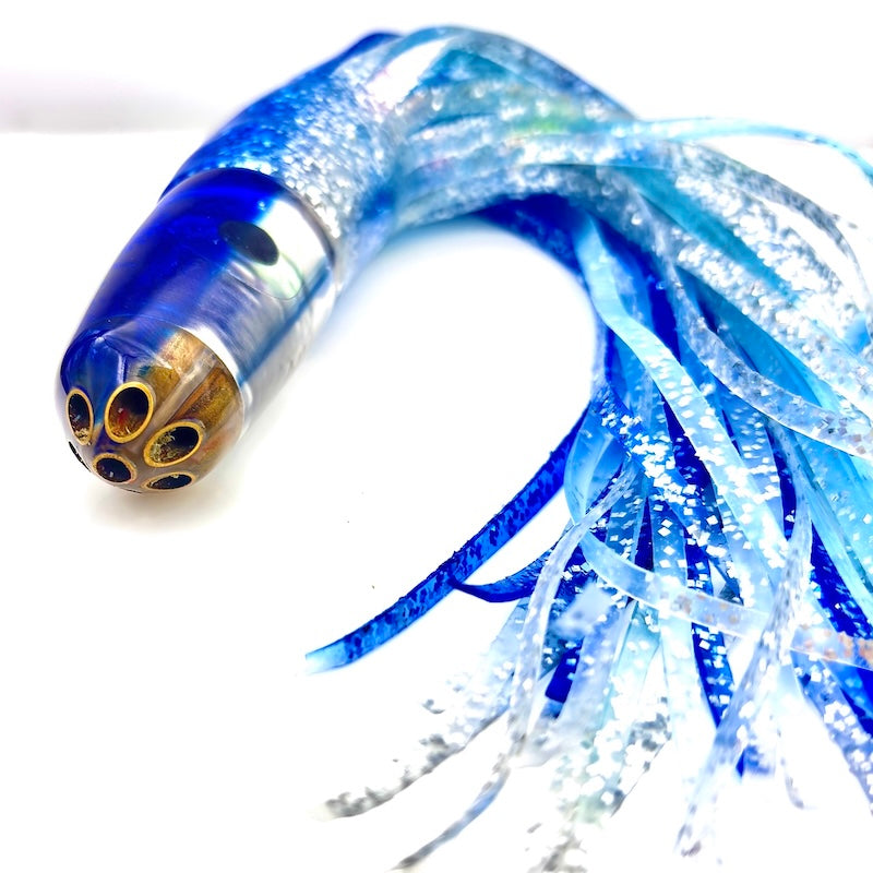 🔥 Ali'i Kai Lures  - Ahi Tuna Lure 6 Jet  9" Blue Bullet Skirted New