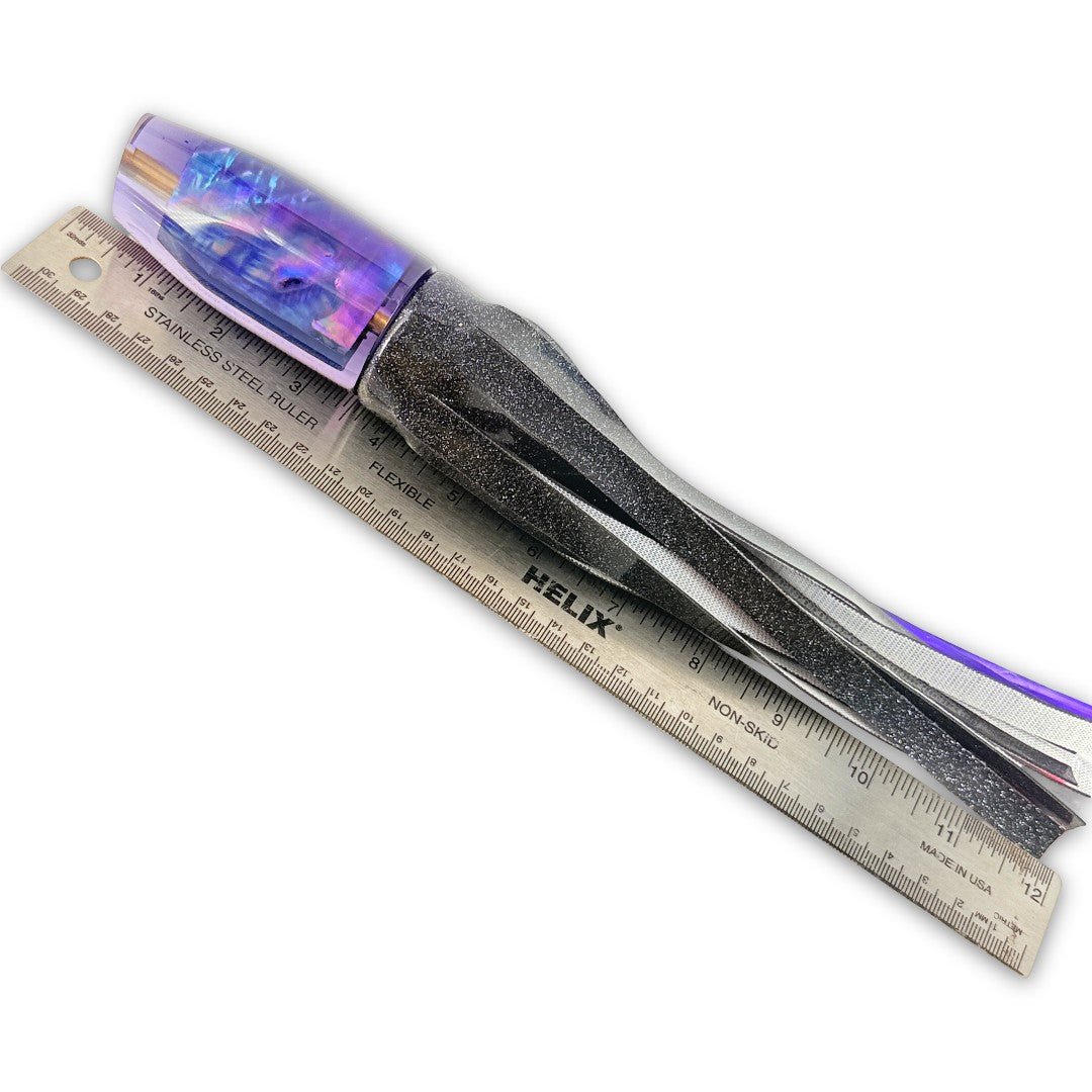 Vanderhoek Lures Plunger 12” Purple 5.5 oz Vinyl Skirted New