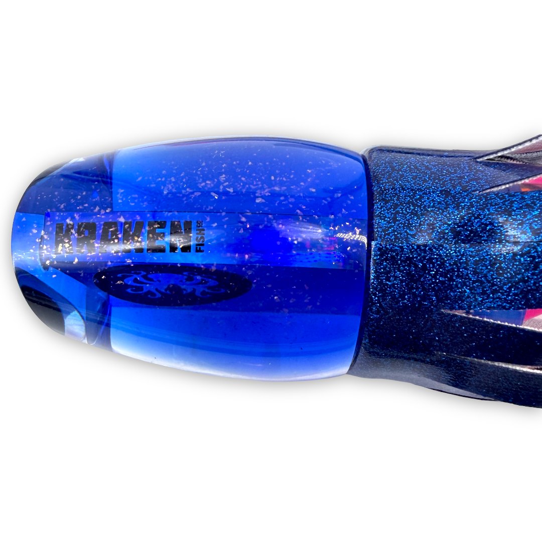 Kraken Lures 16”  Blue Kraken Captain's Favorite Vinyl Skirted New