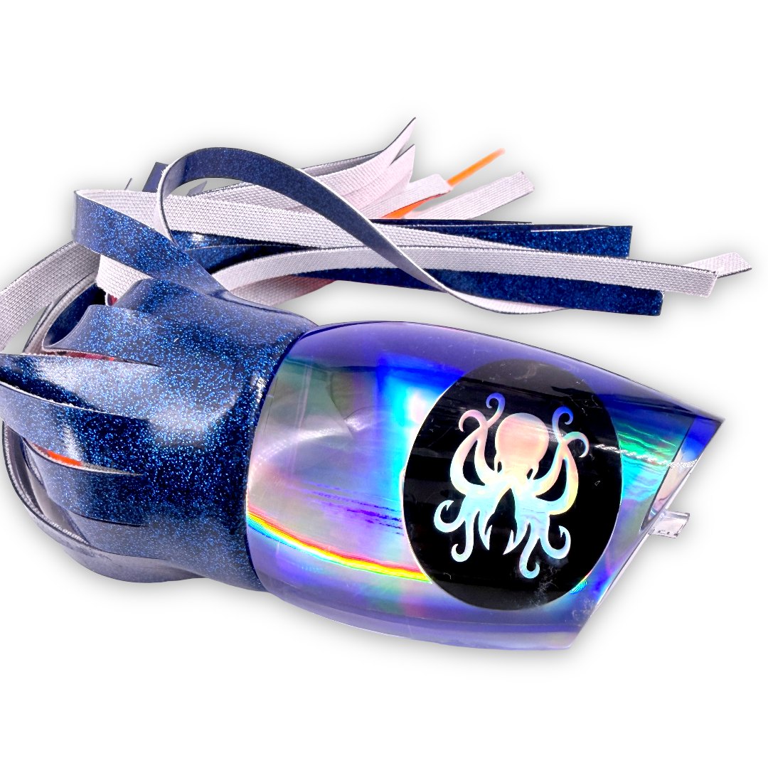 Kraken Lures 16”  Blue Kraken Captain's Favorite Vinyl Skirted New