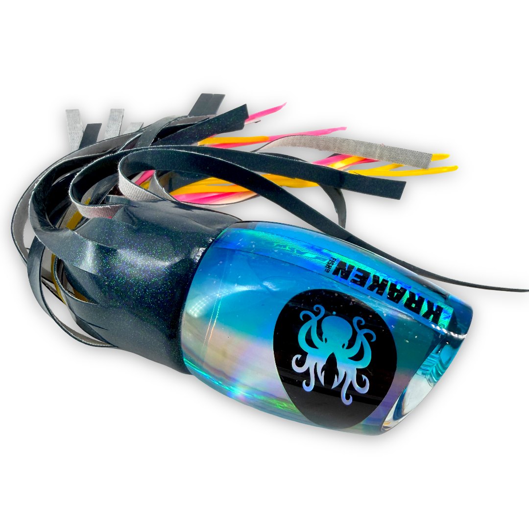 Kraken Lures 16” Akule Blue Kraken Captain's Favorite Vinyl Skirted New