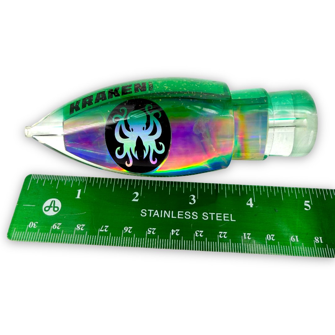 Kraken Fish Co Lures 10"+/12"  Green Automatic Bullet - New