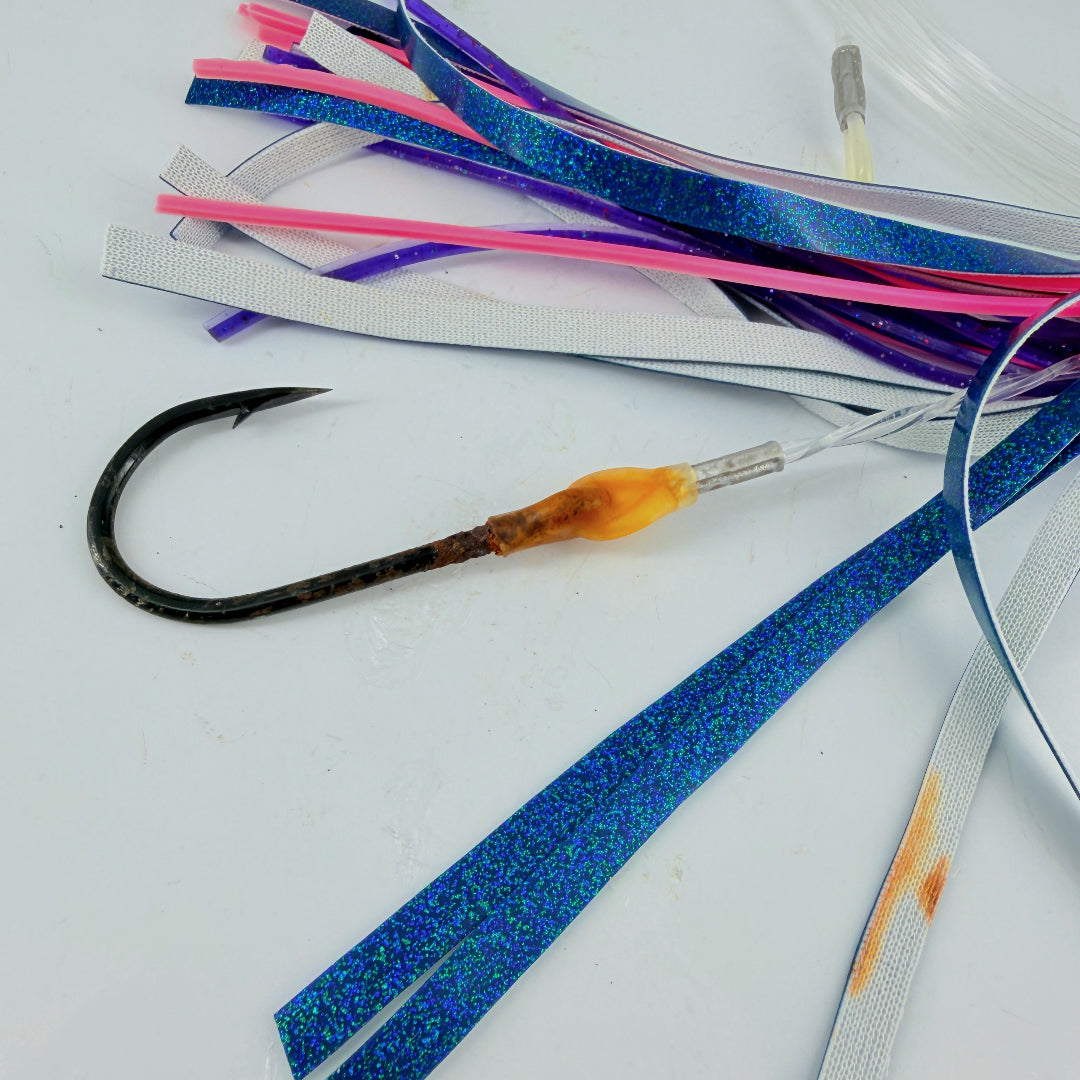 Koya Lures 614 Custom Early Model 10”  White  Proven Rigged Vinyl Skirted | Pre-owned