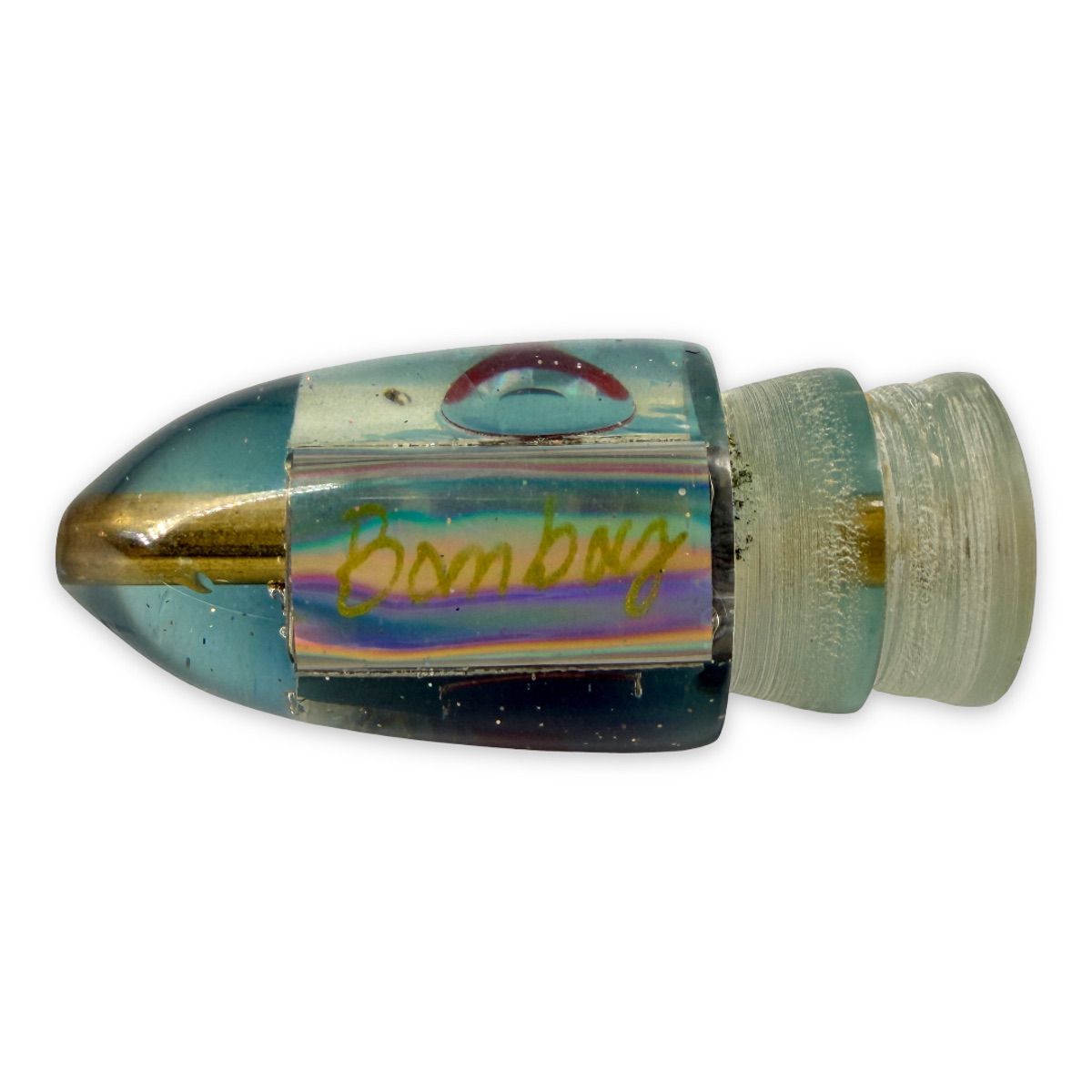 Bomboy Lures "the BABY Bomb catches everything!"  Ice Blue 9” Bullet  4.5 oz - New