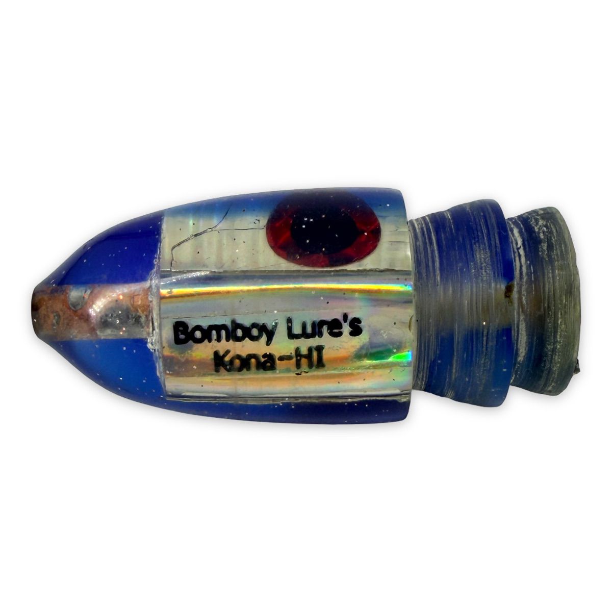 Bomboy Lures  Blue Baby Bomb  9” / 4.5 oz  Bite Marks - Pre-owned