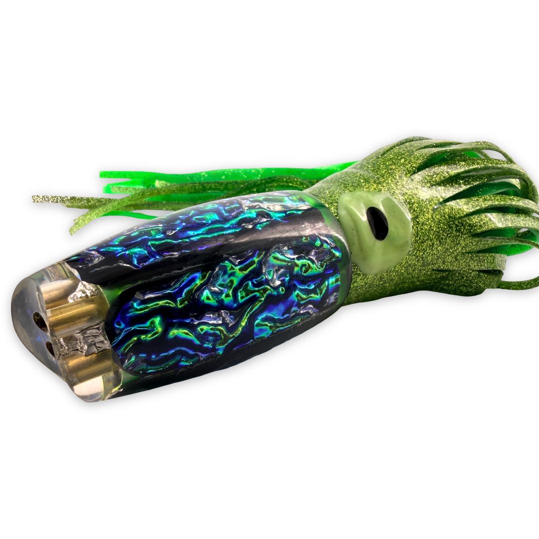 Coggin Lures Copa Jetted Scoop 12" Plunger Green & Blue Skirted - New