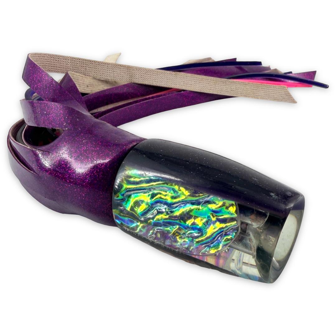 Coggin Lures Copa Invert Purple Back Over  Dichro Vinyl Skirted - Pre Owned