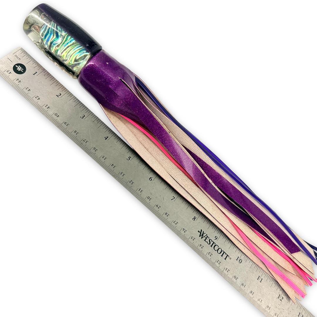 Coggin Lures Copa Invert Purple Back Over  Dichro Vinyl Skirted - Pre Owned