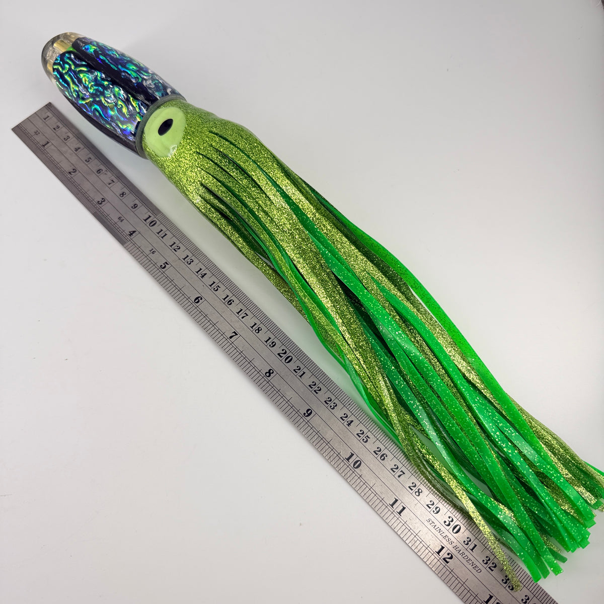 Coggin Lures Copa Jetted Scoop 12" Plunger Green & Blue Skirted - New