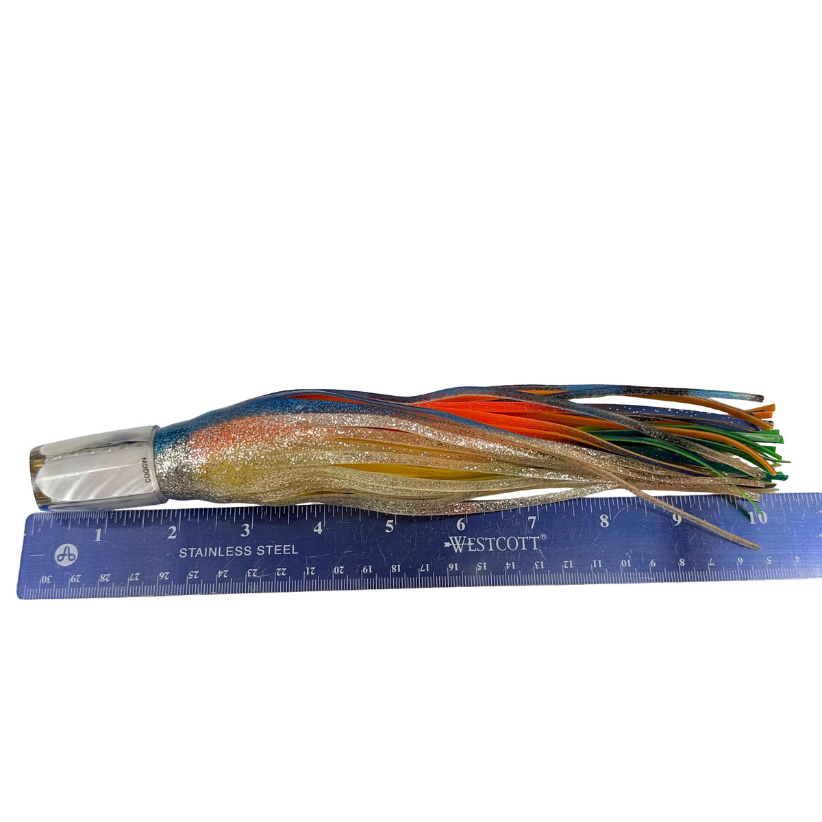 Steve Coggin Lures 10" Jetted Slant- MOP Slabs -Skirted Like New