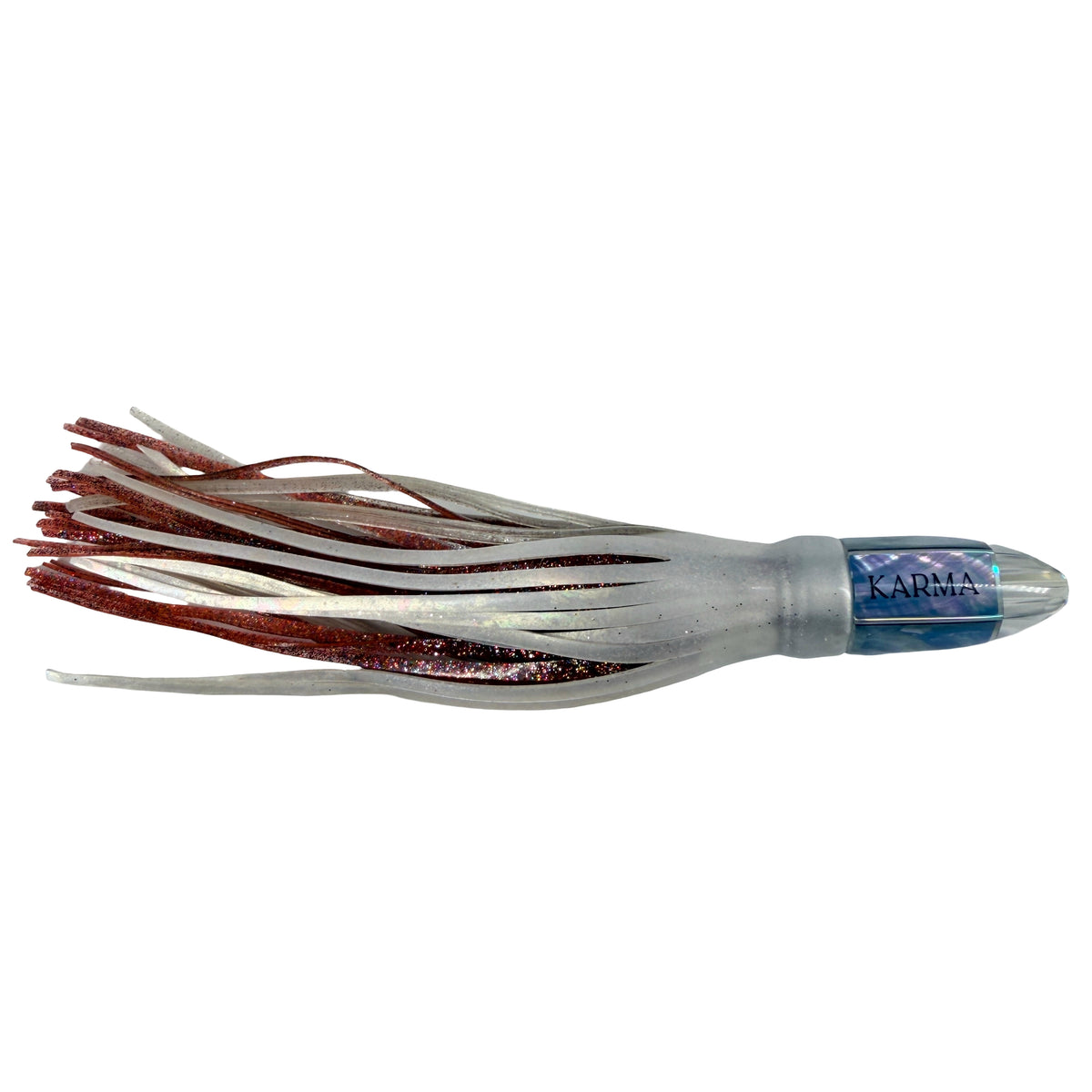 Koya Lures Karma 8" Jetted Bullet – Ice Blue Shell – Ice Blue & Purple Yamashita Skirts New