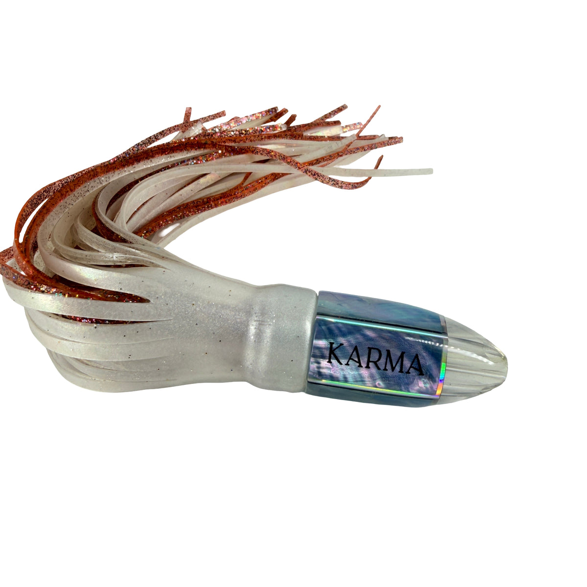 Koya Lures Karma 8" Jetted Bullet – Ice Blue Shell – Ice Blue & Purple Yamashita Skirts New