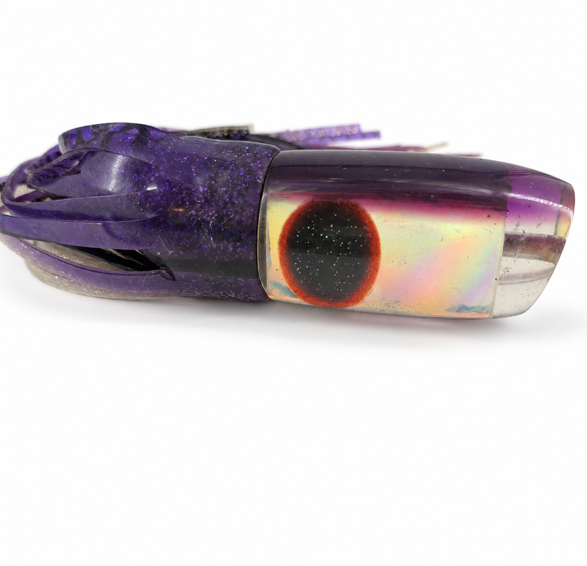 Alii Kai Lures 14” Chopped Plunger Purple Skirted 8 oz Bill Rash