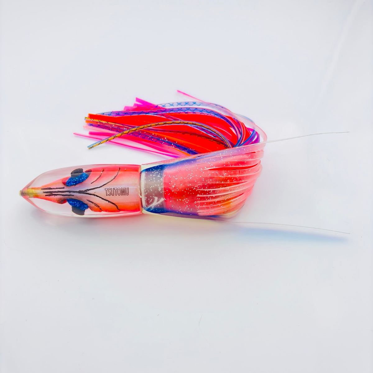 Tsutomu Lures Fish Head Bullet 12" "Da Amaebi" Pink 19 oz  Skirted New