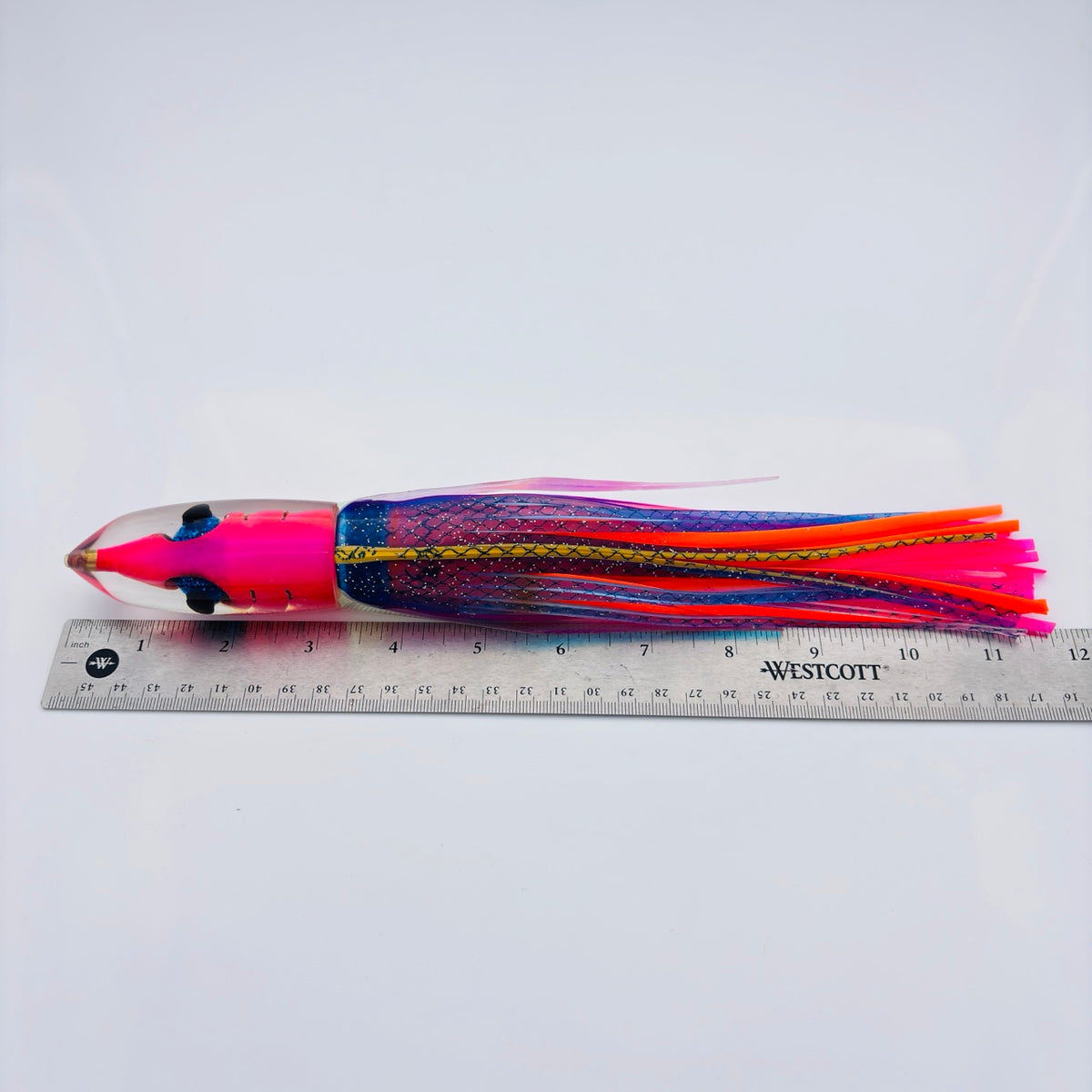 Tsutomu Lures Fish Head Bullet 12" "Da Amaebi" Pink 19 oz  Skirted New