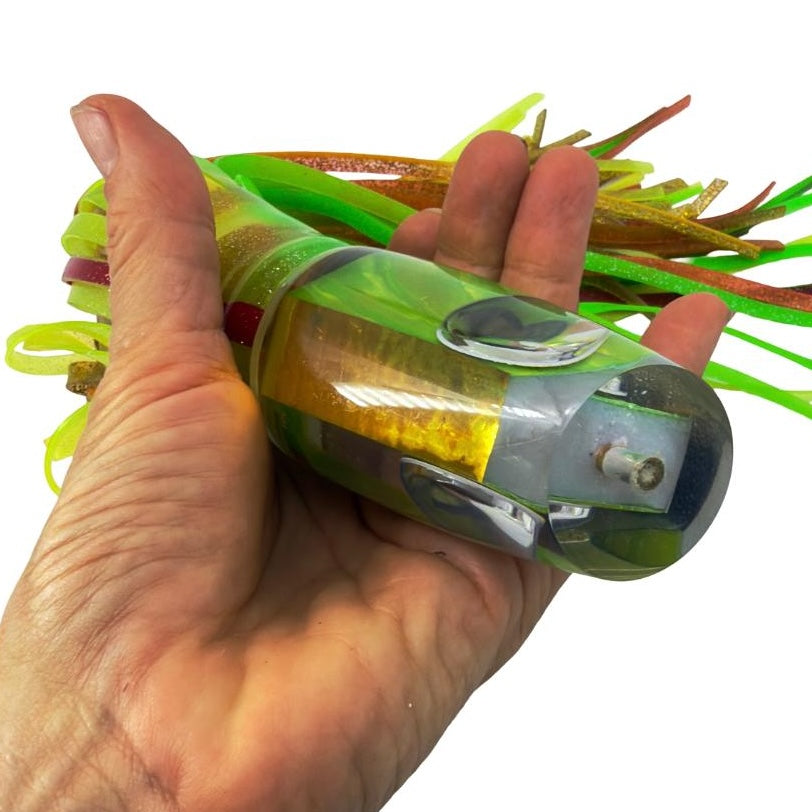 Alii Kai Lures Plunger 14” Mahi Green Skirted  10.4 oz New