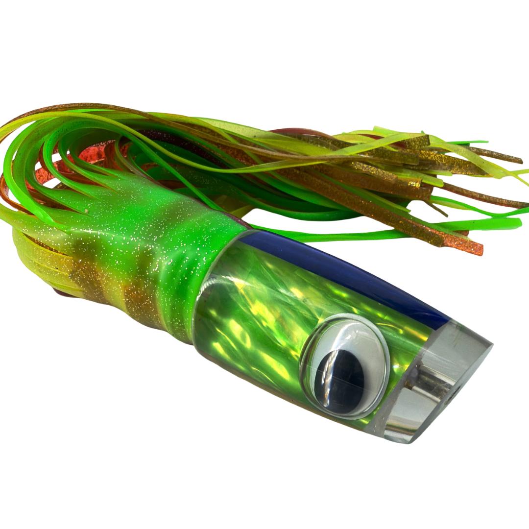 Alii Kai Lures Plunger 14” Mahi Green Skirted  10.4 oz New
