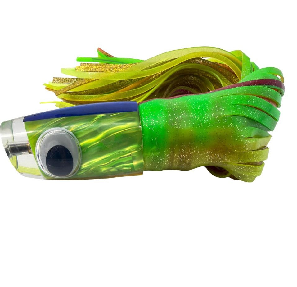 Alii Kai Lures Plunger 14” Mahi Green Skirted  10.4 oz New