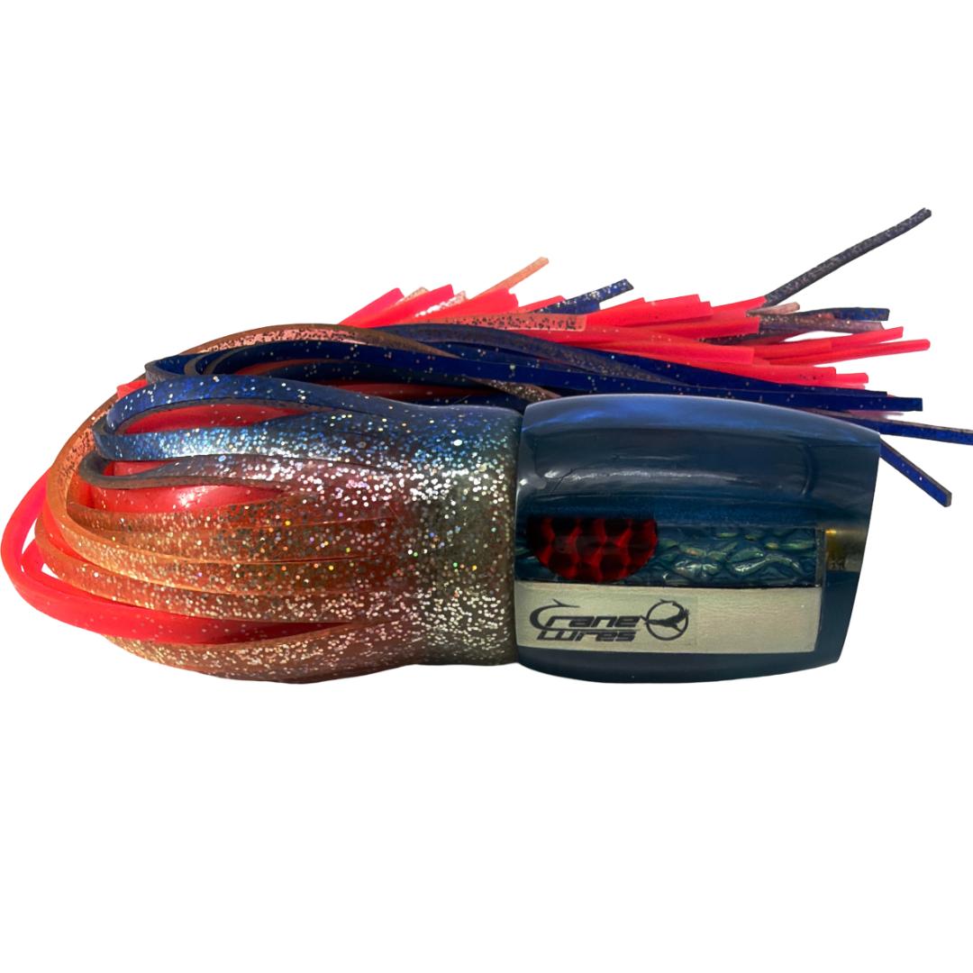Crane Lures Rudy 9” Plunger Blue 5.7 oz Skirted New Old Stock