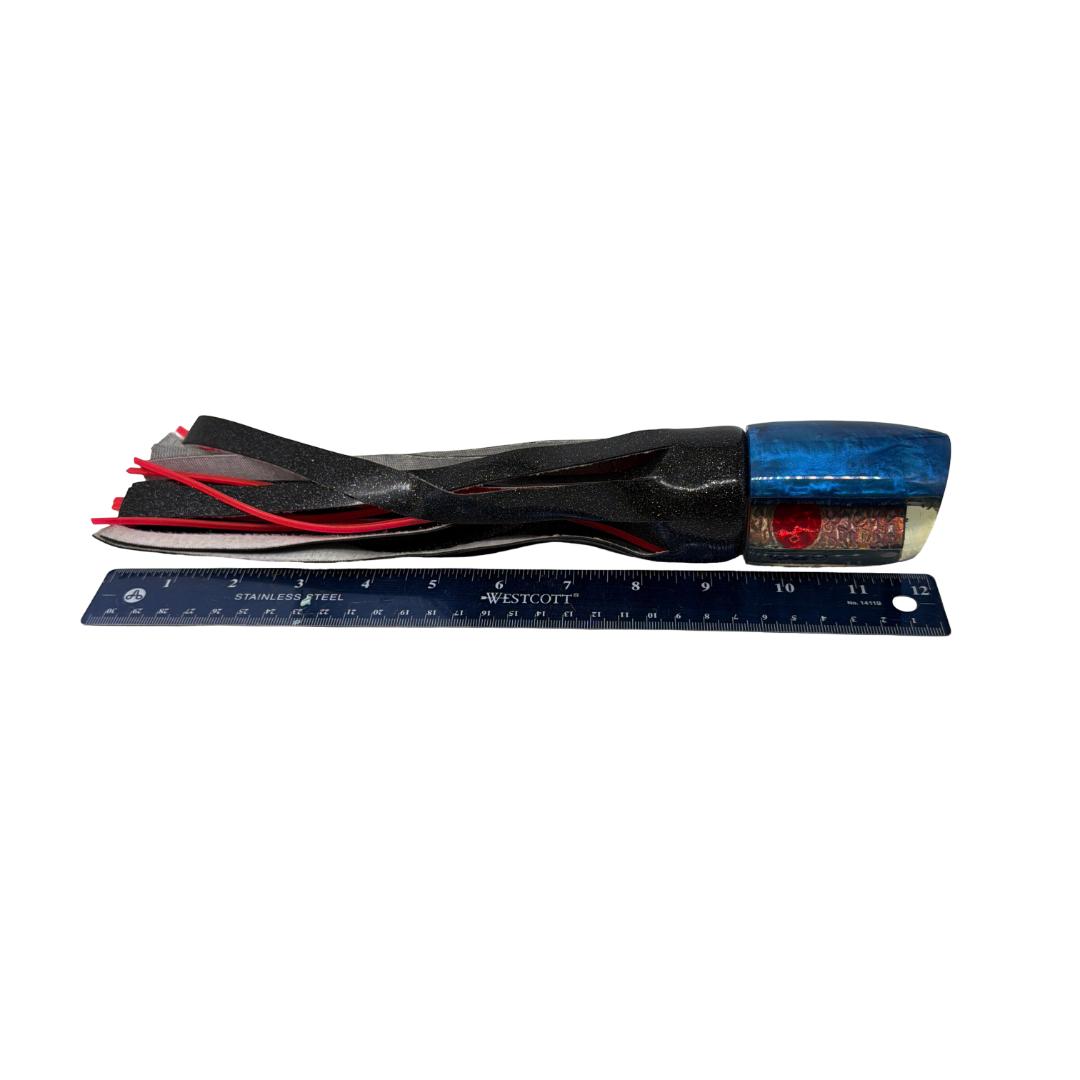 Crane Lures Rudy 14” Plunger Blue Vinyl 10.6 oz Skirted New As-Is