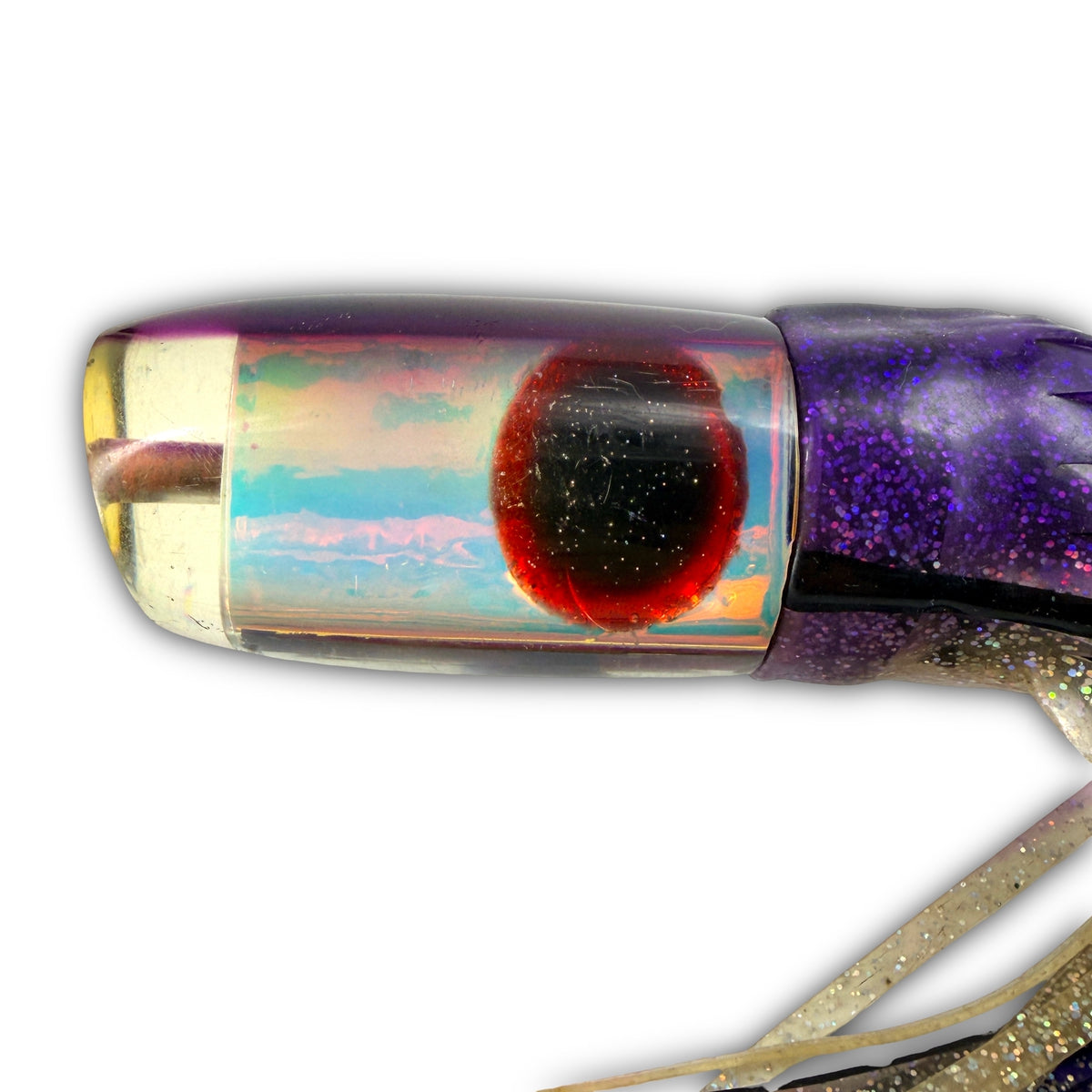 Alii Kai Lures 14” Chopped Plunger Purple Skirted 8 oz Bill Rash