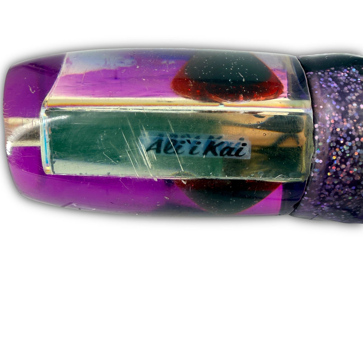 Alii Kai Lures 14” Chopped Plunger Purple Skirted 8 oz Bill Rash