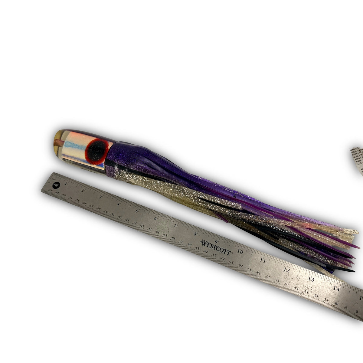 Alii Kai Lures 14” Chopped Plunger Purple Skirted 8 oz Bill Rash