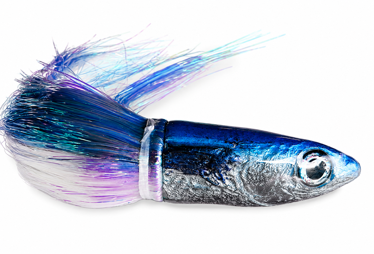 Alii Kai Lures Malolo 12” Fish Head Skirted Flashabou 11 oz New