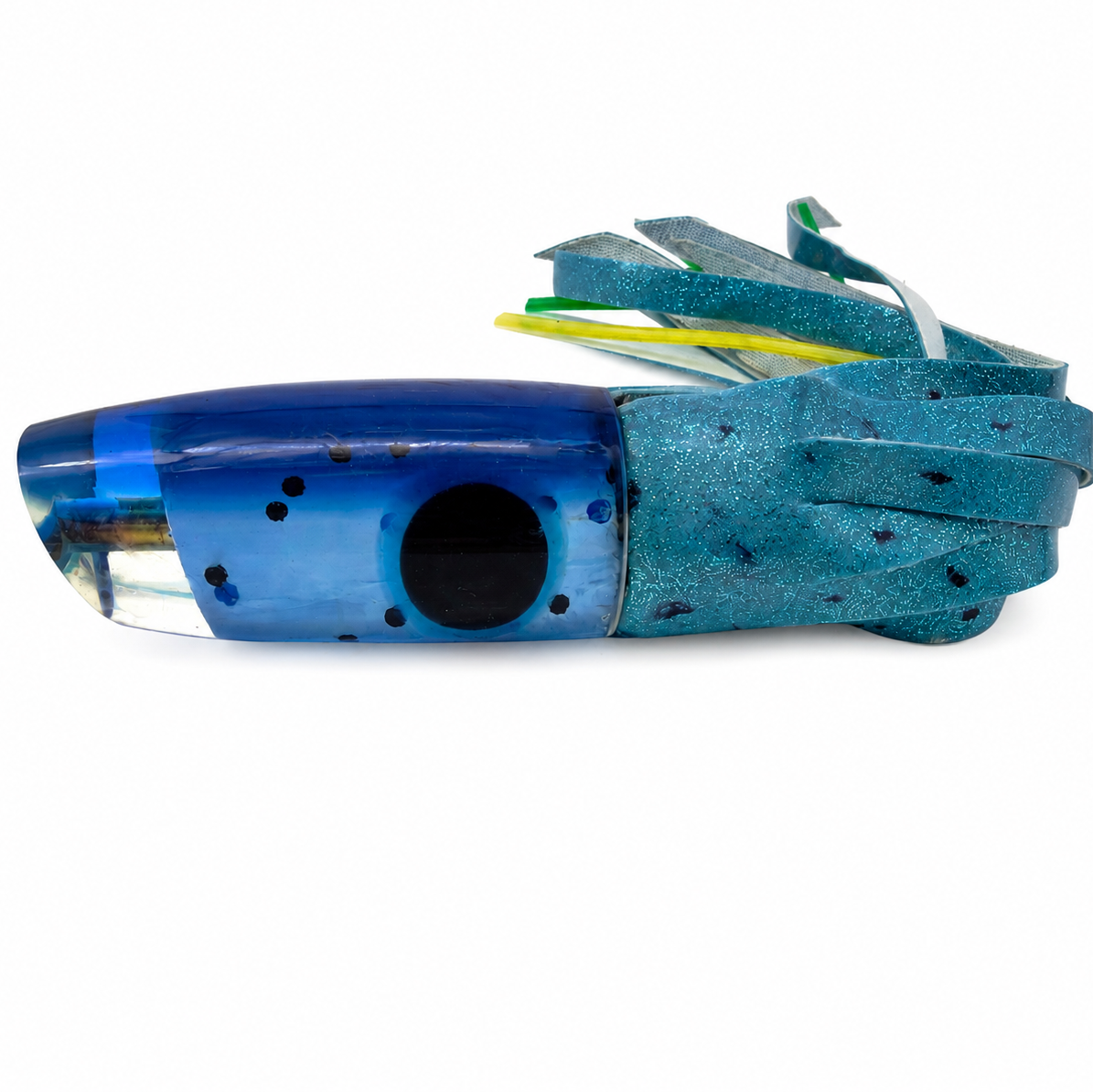 Alii Kai Lures Medium Plunger Blue Skirted 5.6 oz Used As IS Bug