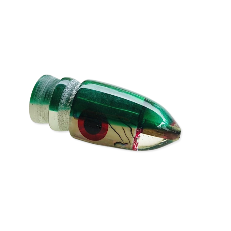 RESTOCK!  Bomboy Lures Green 9&quot; Bullet Baby Bomb- New