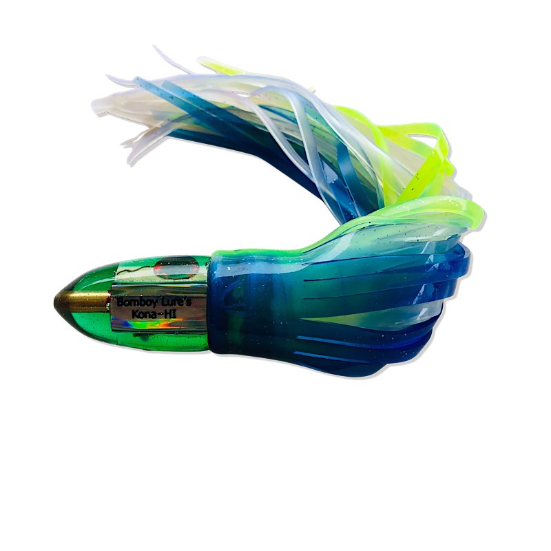 Bomboy Lures Bullet Green Baby Bomb  Skirted- New