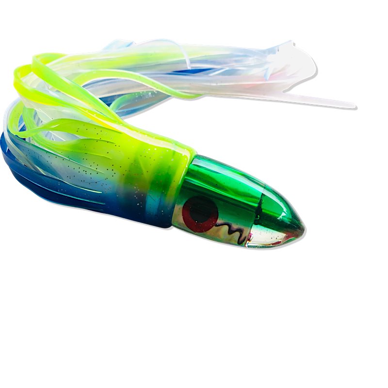 Bomboy Lures Bullet Green Baby Bomb  Skirted- New