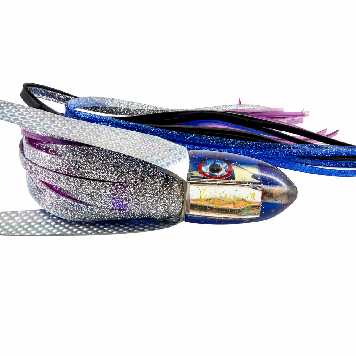 Put the fish ON NOTICE ! See the Pics! Bomboy Lures MALOLO 9 Inch Baby Bomb Skirted Pre-Owned